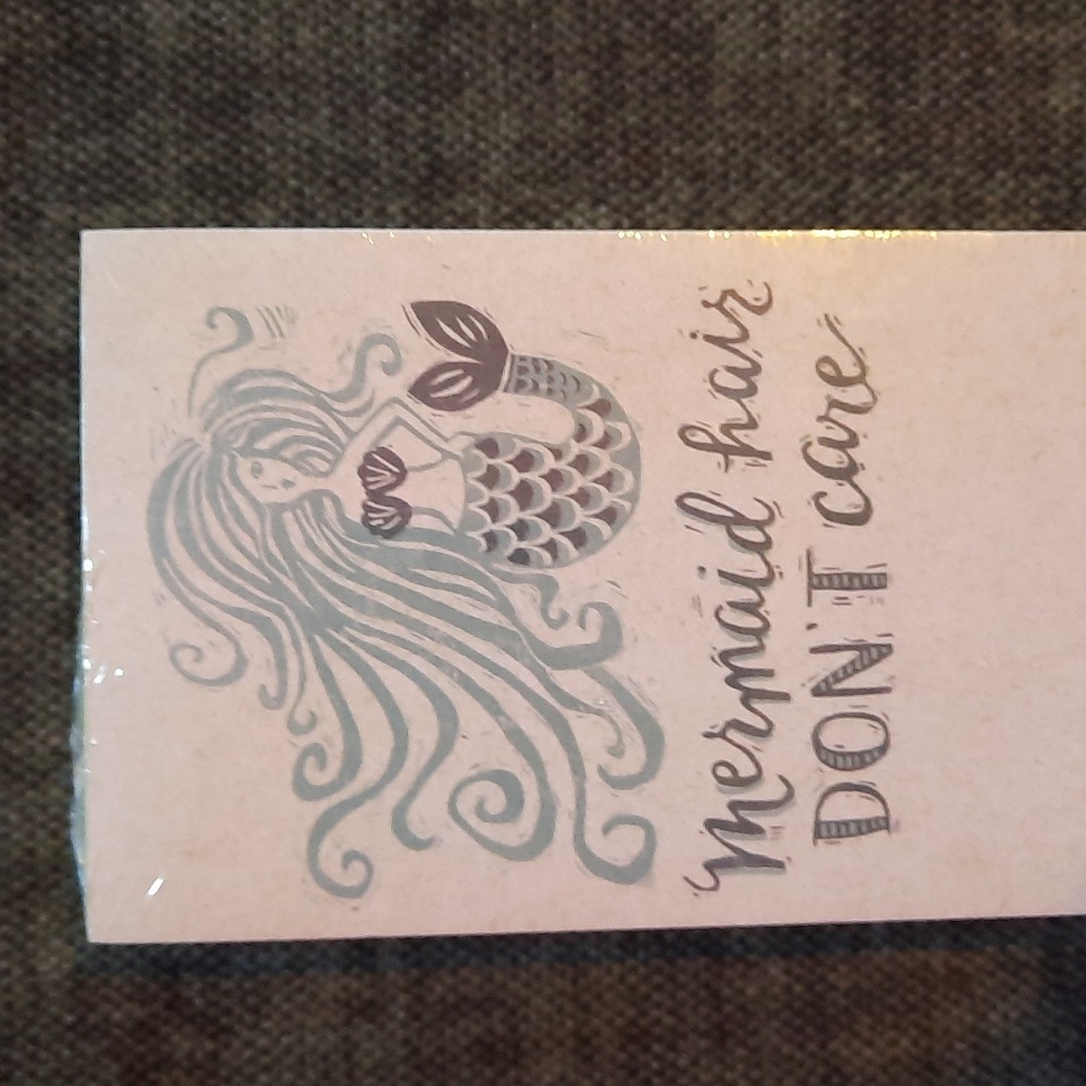 Mermaid Hair Don't Care List Pad Note Paper Magnetic Grocery To-Do Cute Fun NWT